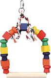 Trixie Boogschommel met Bonte Blokjes Hout 20x29 cm