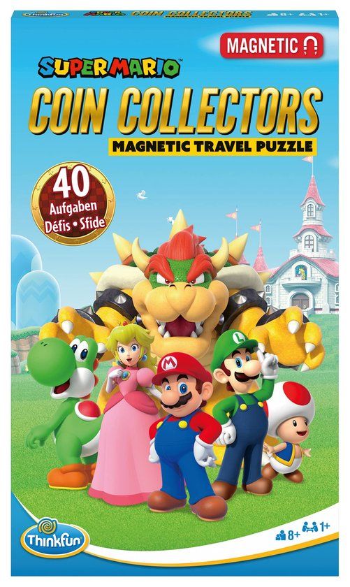 ThinkFun Super Mario Coin Collectors - Het magnetische puzzelspel voor op reis