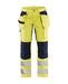 Blåkläder Blaklader Dames werkbroek High Vis met stretch 7163-1811 - High Vis Geel/Marineblauw - D22