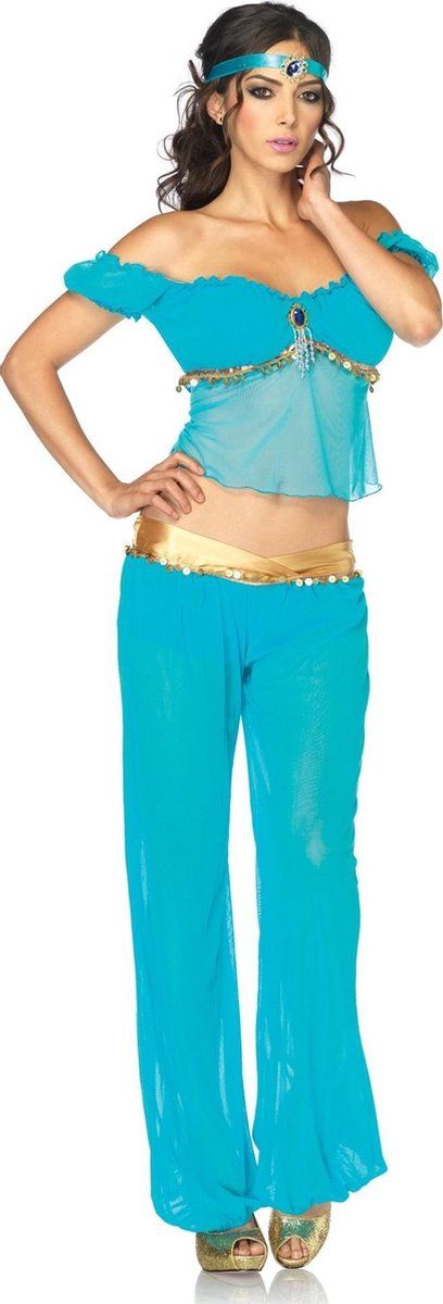Leg Avenue Blauw buikdanseres pak voor dames - Medium
