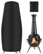 Housse pour chauffage de terrasse - Imperméable - 122 x 61 x 21 cm - Noir
