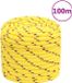 vidaXL Boottouw 16 mm 100 m polypropyleen geel