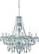 REALITY LÜSTER Chandelier - Chrome - excl. 10x E14 40W - Transparent - D:76 cm