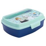 Rechthoekige STOR Broodtrommel Kinderen Frozen met Bestek 1464ml