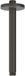 IVY Plafondbuis - 20 cm - Acier inoxydable 316 Brossé Noir Carbone PVD
