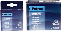 PETRUS 77509 – Box 5000 stuks koperkleurige klemmen model 530/10 mm