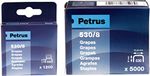 PETRUS 77509 – Box 5000 stuks koperkleurige klemmen model 530/10 mm