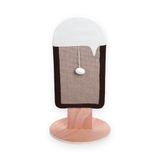 Kattenboom met ijsdesign, robuust materiaal, klimniveaus, krabbomen, ideaal om te spelen en uit te rusten.