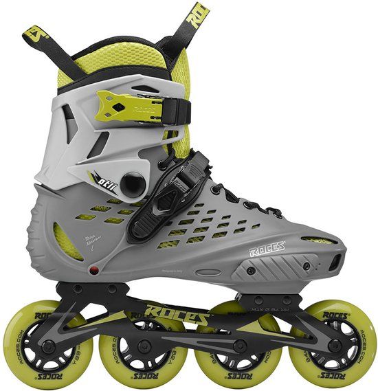 Roces Otli 84 Skeelers Volwassenen – 4x84mm Wielen – Fitness Inline Skates – Grijs Groen – Maat 45