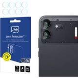 3MK Protection Film de protection pour appareil photo arrière pour Nothing Phone (4b), Verre trempé, Jeu de 4 pièces, Transparent