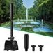 Pompe de fontaine - Pompe de jeu d'eau - 800 l/h - 16 W - Alimentation 7 m