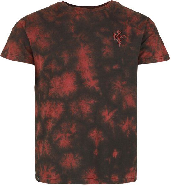 Black Premium by EMP zwart/rood T-shirt met tie-dye effect - Heren - L