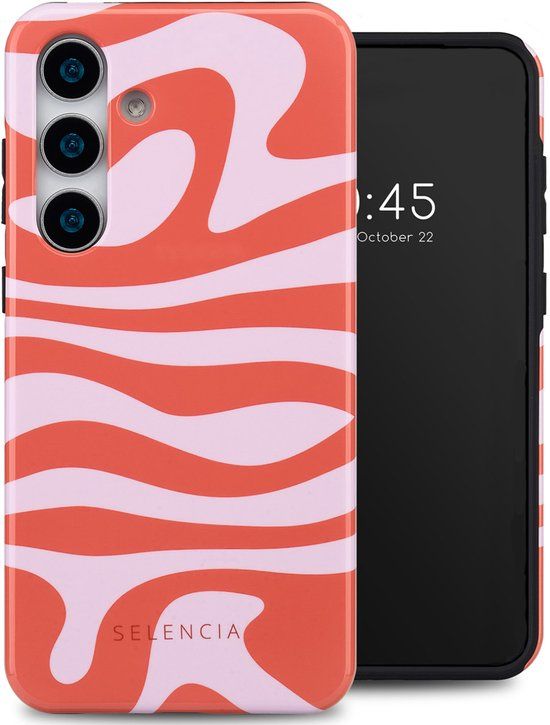 Selencia Hoesje - Geschikt voor Samsung Galaxy S25 - Backcover - Dream Swirl Pink
