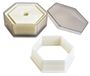 IBILI Corta MASAS HEXAGONO LISO (9 stuks), roestvrij staal, transparant/wit, 9 x 9 x 5 cm, 9 stuks