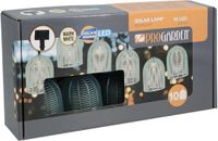Pro Garden Feestverlichting lichtsnoer - blauw - 10 LED - warm wit - 270 cm - tuin feestlampjes