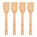 Kinvara Kook/keuken gerei - 4x - keuken lepel - bruin - bamboe hout - 34 cm