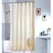 MSV 140125 douchegordijn, polyester/kunststof, met 12 ringen, 180 x 200 x 0,1 cm, beige