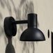 Markslöjd Nubi LED Outdoor Wall Lamp, Black, IP44, Dimmable, Steel