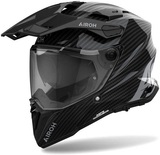 Airoh Commander 2 Carbon Glossy Carbon Adventure Helm - Helm