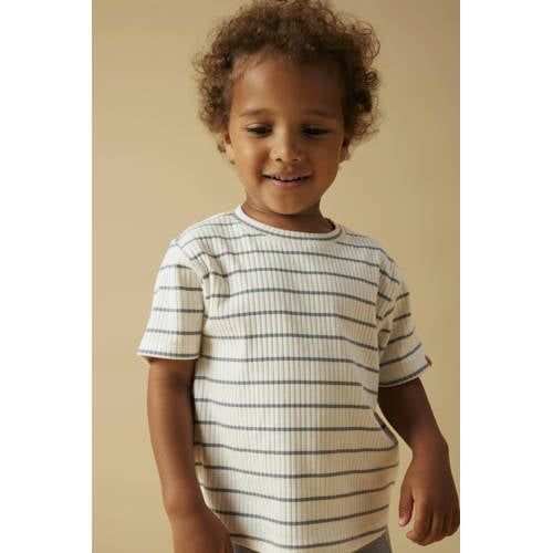 LIL' ATELIER MINI gestreepte T-shirt wit