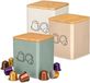 Kinvara Porte-gobelets/capsules à café - set de 3 - métal