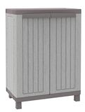 Terry C-Wood 680 kast met twee deuren in hout-look en een plank, voor binnen en buiten - 68 x 39 x 91,5 cm