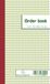 Exacompta 10x Orderbook gelijnd 17x10,5cm 50 blad doorschrijfpapier tripli - 3129X
