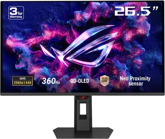 ASUS ROG Strix XG27AQDNG - 26.5 Inch QHD QD-OLED Gaming Monitor