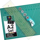Merkloos Snijmat A2 60 x 45 cm set met rolmes en liniaal