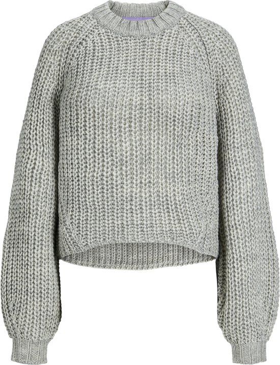 JJXX Jxkelly Chunky Crew Neck Knit Trui - Grey Melange - L