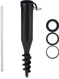 Merkloos 2x parasolhouder schroef - parasol grondboor - grondpen - 40-52 mm - parasolboor
