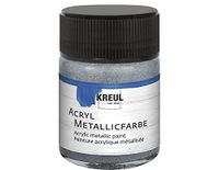 KREUL 77572 - Acryl Zilver Metallic Acrylverf 50 ml glazen potje