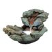 Alpine Corporation Tafelfontein, Polystone Glasvezel, Grijs/Bruin, 20" L x 11" B x 9" H