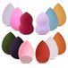G4GADGET 12 stuks veelkleurige make-upsponzenset zonder latex voor vlekkeloze foundationtoepassing, veelzijdige make-upspons voor nat en droog gebruik met zachte, hoge dichtheid textuur