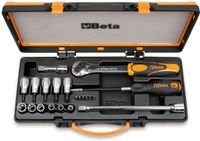 Beta Gereedschapset Torx Doppen 1/2" 21 Delig Metaal Koffer