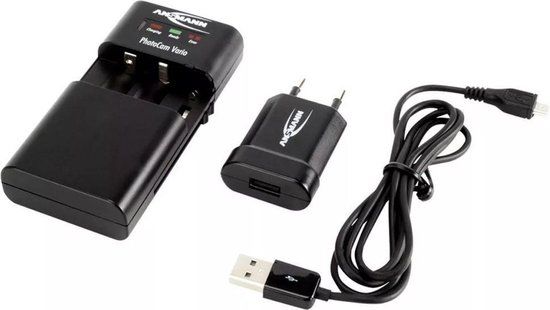 Ansmann PhotoCam Vario - Universele Oplader - Zwart