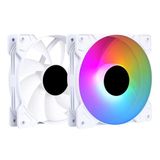 Watio Wave Hulpventilator - ventilator met RGB-verlichting, mobiliteit, wit design, 3 snelheden en laag stroomverbruik
