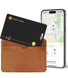 NOVOO Oplaadbare kaarttracker, draadloos opladen, ultradun, voor portemonnee, bagage (alleen iOS), bluetooth-tracking, compatibel met Apple Find My Tag, GPS, anti-verlies paspoort, sleuteltas