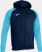 Joma Academy IV Jas Met Kap Kinderen - Marine / Fluor Turquoise | Maat: 116
