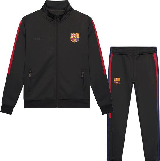 FC Barcelona Trainingspak Kinderen 25/26 - Maat 116 - Zwart - Officiële Fanmerchandise