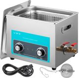 VEVOR Ultrasoon Reiniger 10L met Verwarmingstimer en Waterafvoer