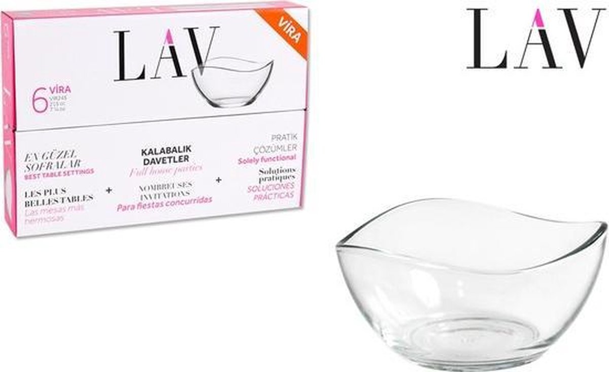 Lav Vira - Ronde Tapasschaaltjes - Set van 6 - 215 ml