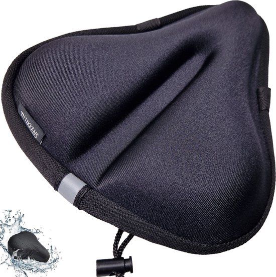 TIKKENS® Zadelhoes Waterdicht voor Fiets 3D Gel - Zwart