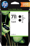 HP 711 Zwart Inktcartridges - 2-pack (80 ml) - P2V31A