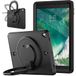 YEQIU Case voor iPad 10.2 9e/8e/7e generatie 2021/2020/2019 met 360 graden draaibare kickstand, modieuze schokbestendige hoes met potloodhouder en handriem