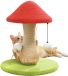 Ibenzoa® Robuuste Poteau griffoir en Sisal in Paddenstoel Design