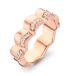 Orphelia Damesring, 925 zilver, rosékleurig, zirkonia, wit, maat 52
