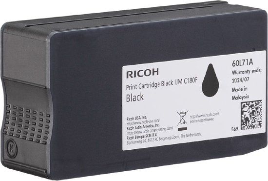 Ricoh 408517 toner cartridge - Zwart - Origineel