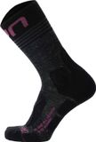 UYN Sokken Set van 1 Vrouwen Zwart/Grijs/Roze Gestreept Hoog Polyamide