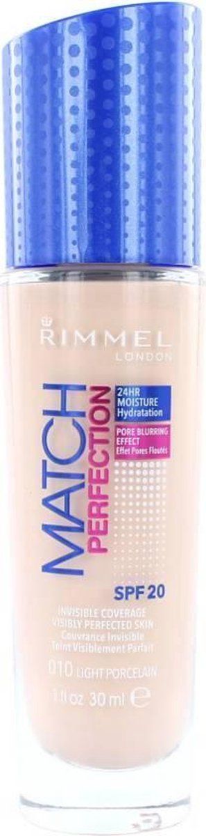 Rimmel London Match Perfection Foundation - 010 Light Porcelain
